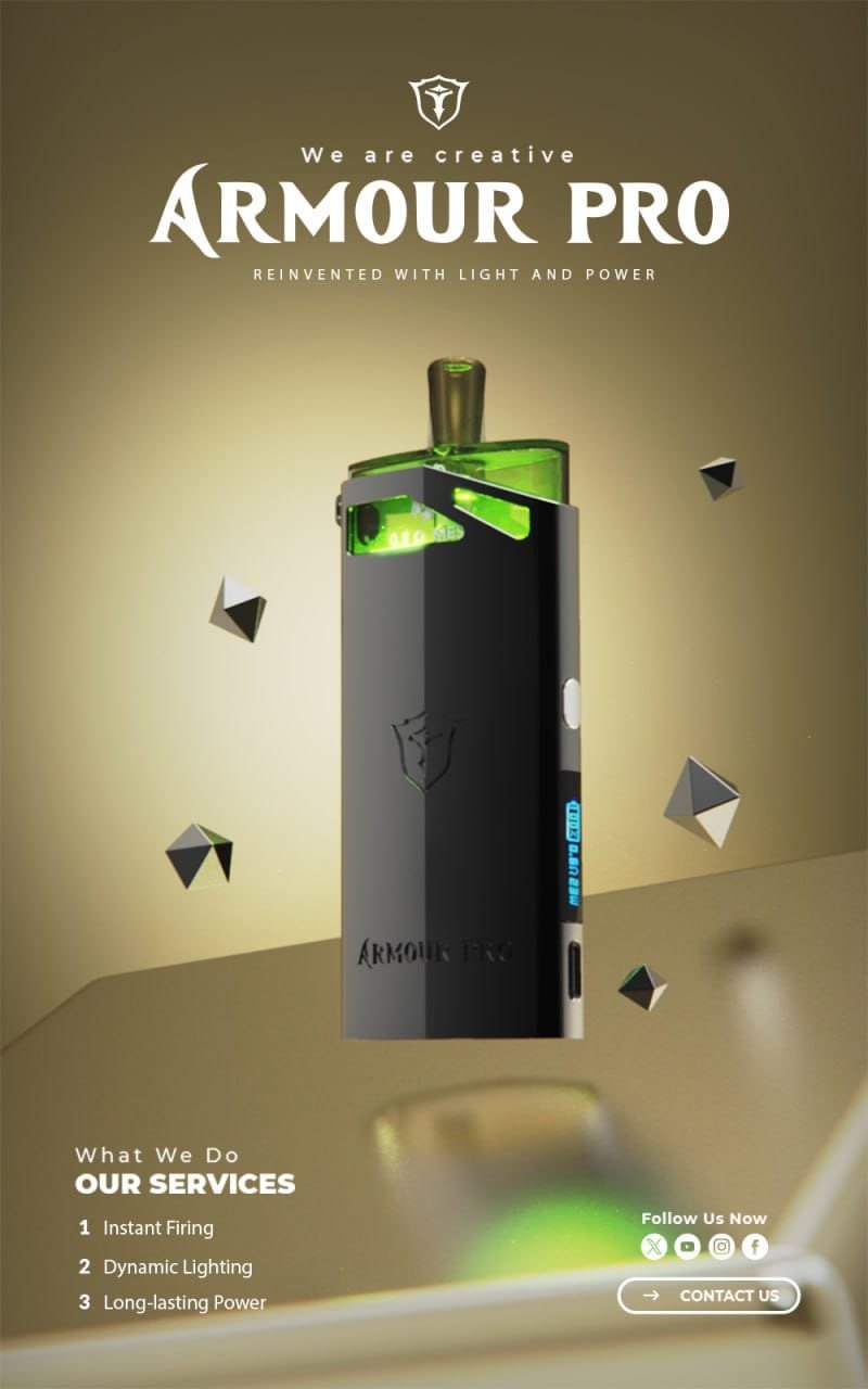 SAMURAI Armour Pro 將軍 PRO小煙主機 1500mAh 鎧甲發光煙彈