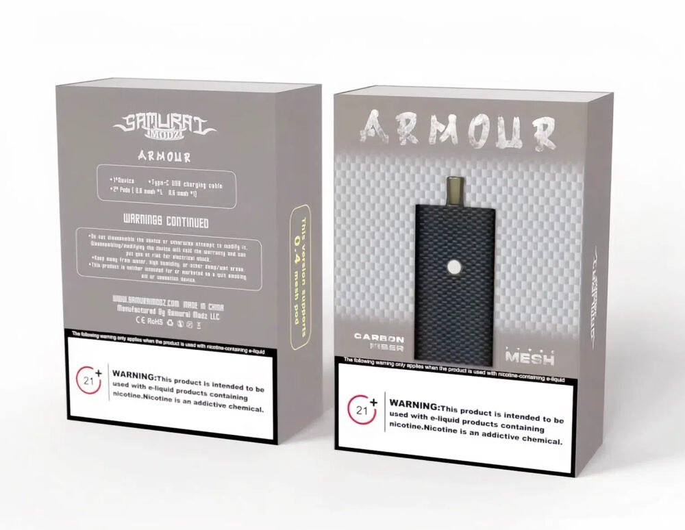 【SAMURAI Armour】將軍鎧甲主機 碳纖維卡夢色 0.4-1.2通配煙彈