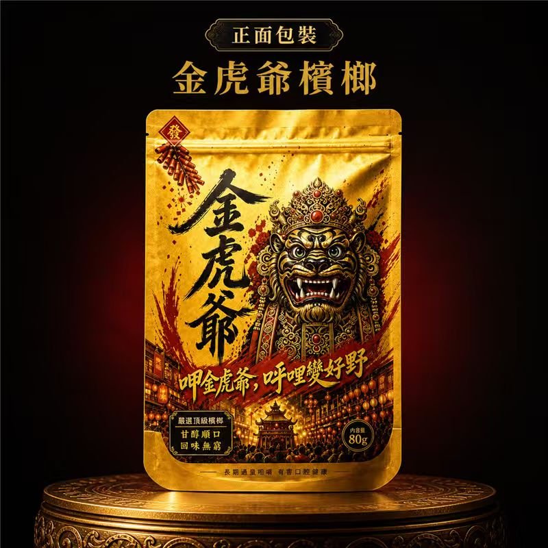金虎爺檳榔 【金虎爺檳榔】大陸檳榔乾果 30顆獨立包裝隨身方便 台灣市場調味