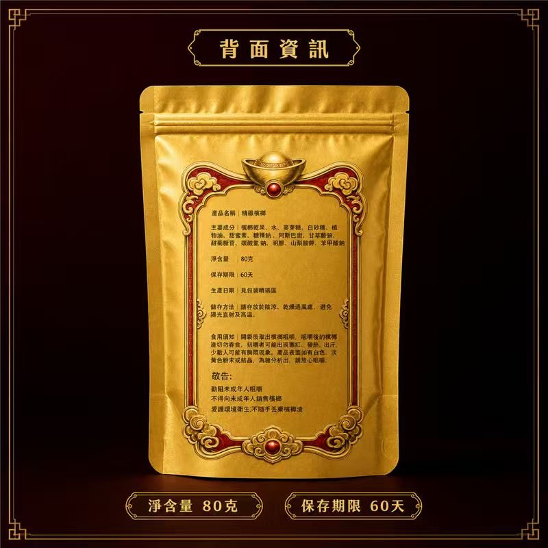 金虎爺檳榔 【金虎爺檳榔】大陸檳榔乾果 30顆獨立包裝隨身方便 台灣市場調味